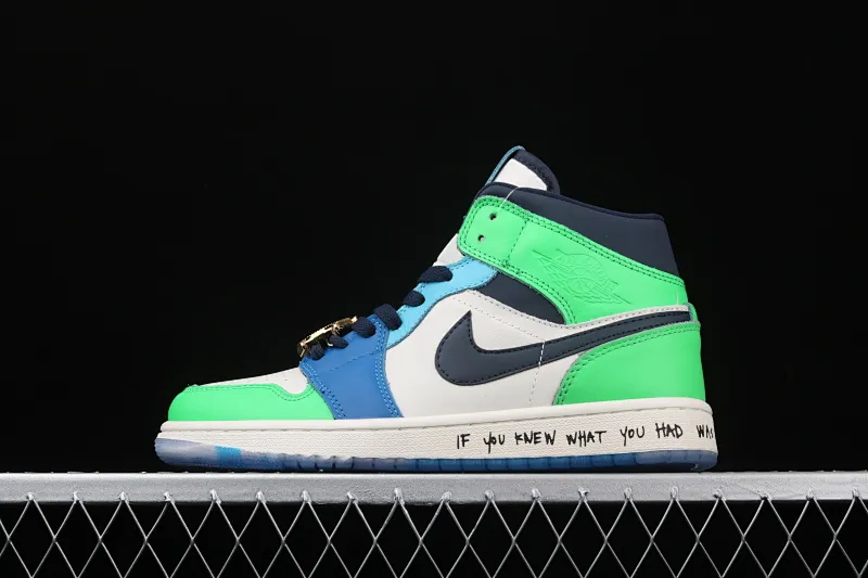 All categories Air Jordan Jordan series basketball shoes Air Jordan 1 Mid Melody Ehsani x Air Jordan 1 Mid "Fearless" AJ1 Joe 1 watch orange and green mandarin duck CQ7629-100